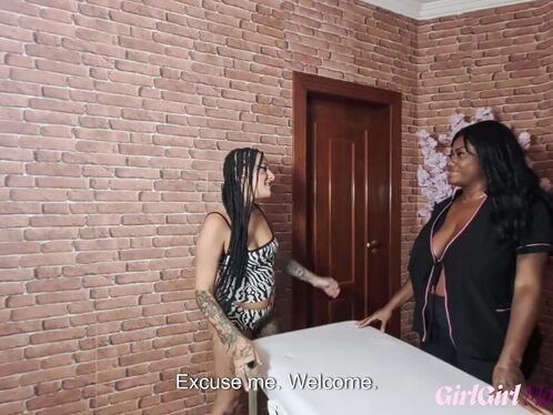 Sexy Tattoo Temptress Surrenders to Goddess Grip Black